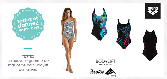 Tentez de tester gratuitement l'un des maillot Arena Bodylift avec Aufeminnin