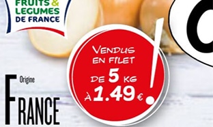 Bon plan Lidl : filet oignons jaunes pas cher