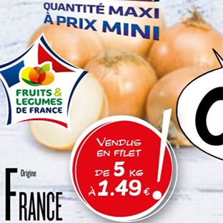 Bon plan Lidl : filet oignons jaunes pas cher