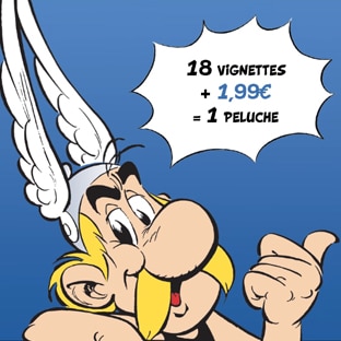 Vignettes Lidl : Peluches Astérix collector