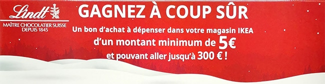 Bon d'achat Ikea offert avec le calendrier Lidl