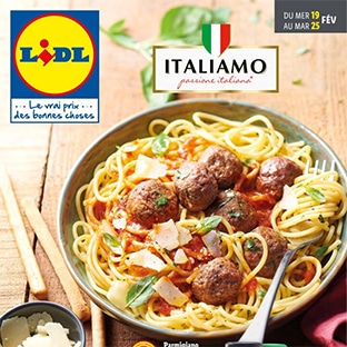 Catalogue Lidl Italiamo du 19 au 25 février 2020