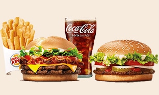 Code Promo Burger King : 1 menu acheté = 1€ le burger en +