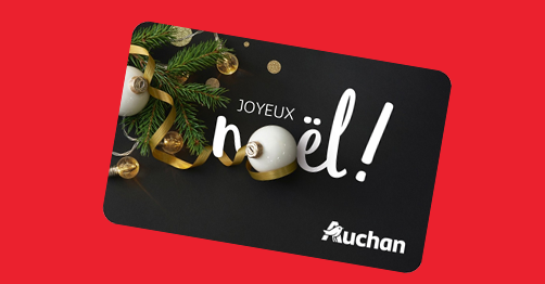 Jeu Auchan Courses de Noël : Bons d'achat et cartes cadeaux à gagner