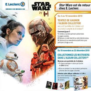 www.deviensunjedi.leclerc : Jeu avec des albums Star Wars à gagner