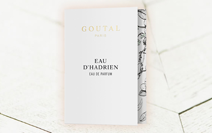 Recevez un échantillon de l’Eau d’Hadrien de Goutal Paris