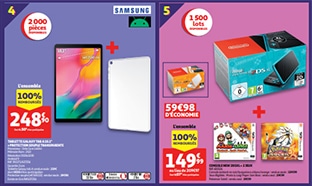 Auchan 100% remboursé = 7 produits offerts (Nintendo 2DSXL…)