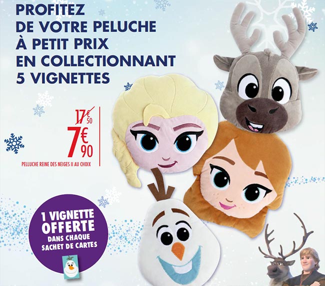 Les peluches La Reines de Neiges 2