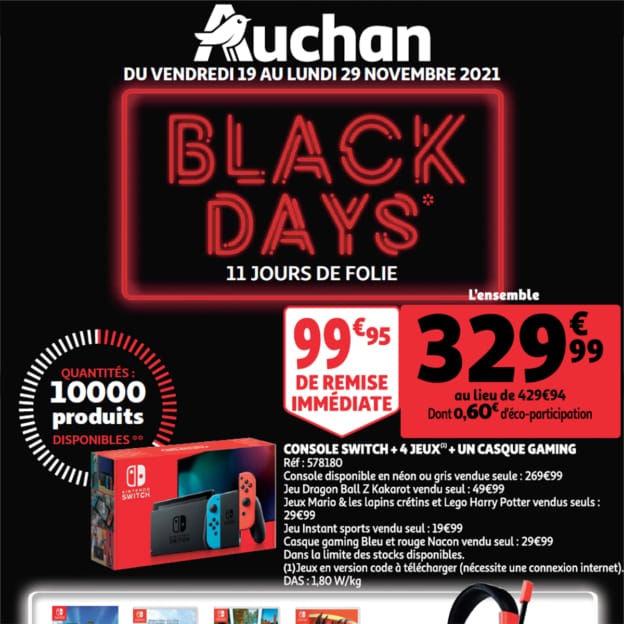 Auchan Black Friday 2021 : Le prospectus
