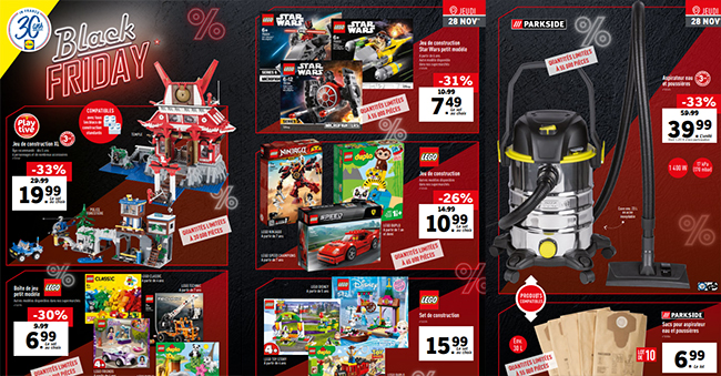 Catalogue Black Friday de Lidl : Du 27 nov. au 3 décembre 2019 Black Friday promo aspirateur Parkside Lidl 14 11 18