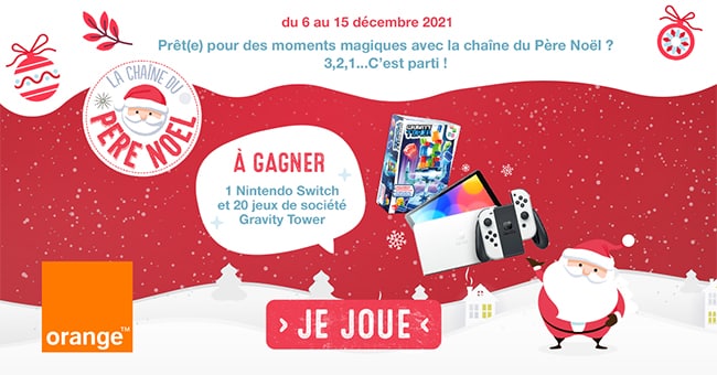 jouets à remporter avec le jeu La Chaîne du Père Noël