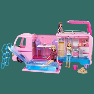 barbie camping car