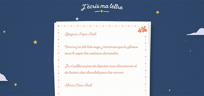 Envoyer un mail au Père Noël
