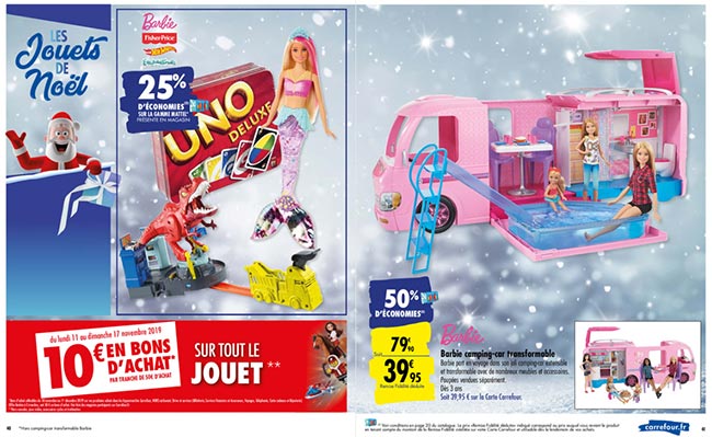 carrefour camping car barbie