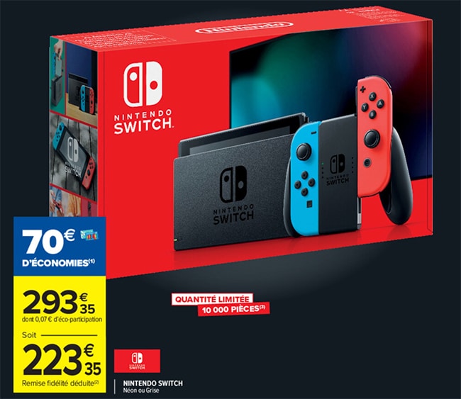 Promo Black Friday Carrefour Market Console Nintendo Switch