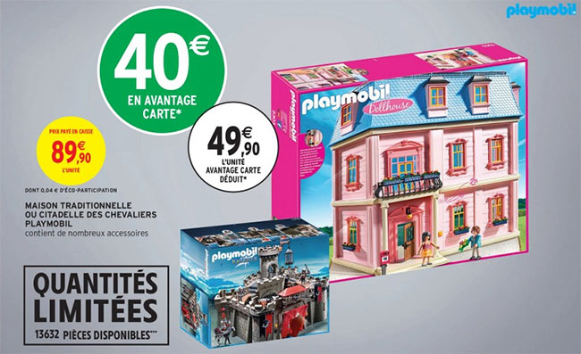 Maison traditionnelle Dollhouse Playmobil à petit prix chez Intermarché