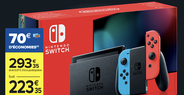 Promo Nintendo switch sélection de jeux pour nintendo switch chez Carrefour