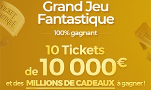 Grand Jeu Fantastique La Poste : 10 tickets de 10’000€ … à gagner