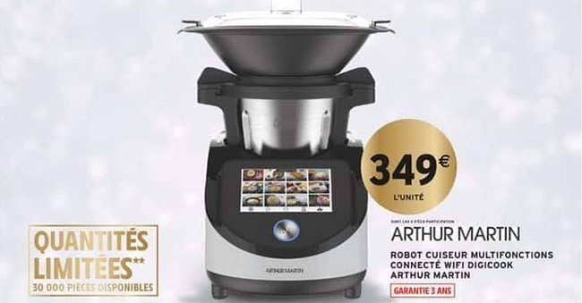 robot Digicook Arthur Martin dans les magasins Intermarché