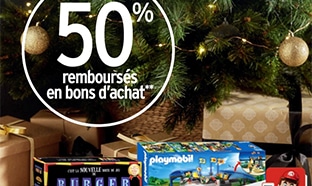Intermarché Jouets de Noël : 50% offerts en bons d’achat