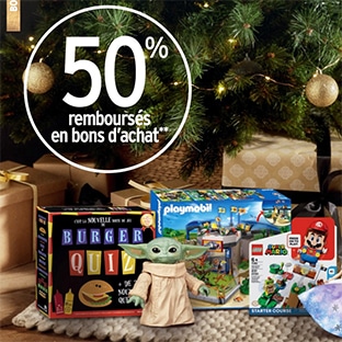 Intermarché Jouets de Noël : 50% offerts en bons d’achat