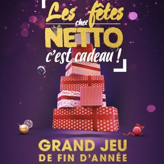 Les fêtes chez Netto : Jeu sur Netto.fr (avec code) et en magasin