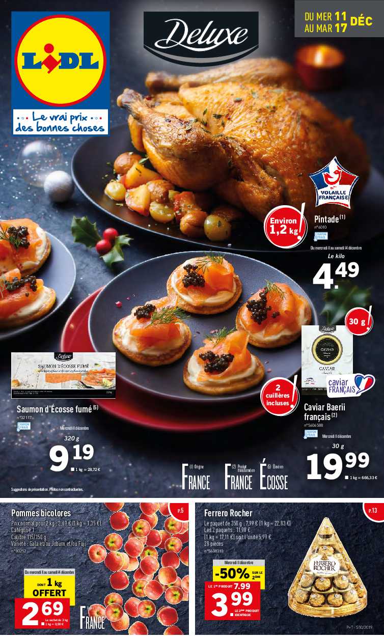 Catalogue Lidl Deluxe Du 11 Au 17 Decembre 2019