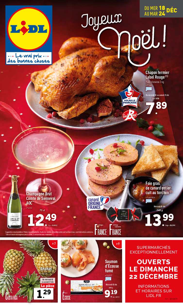 Catalogue Lidl De Noel 2019 Promos Du 18 Au 24 Decembre