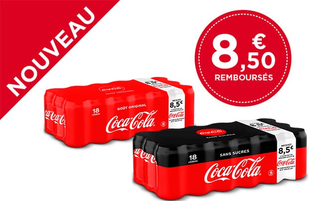 Offre de remboursement Coca Cola