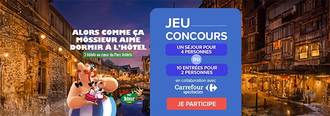 Tentez de remporter un séjour ou des entrées au Parc Astérix