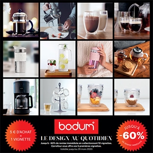 Vignettes Carrefour = produits Bodum pas cher