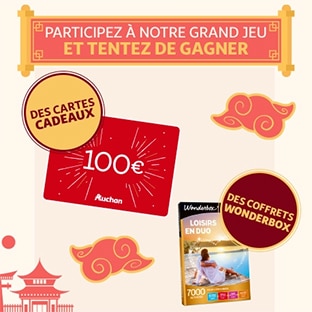 Jeu L'année du Rat Auchan : 40 cadeaux à gagner