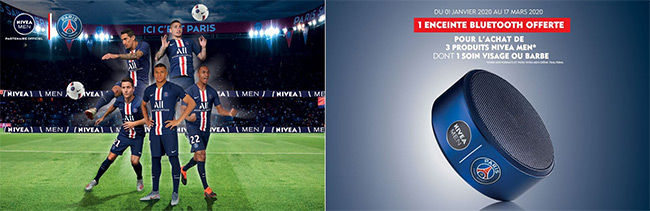 Obtenez votre enceinte bluetooth PSG offerte avec Nivea Men