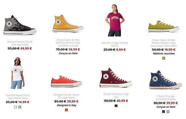promo converse basse