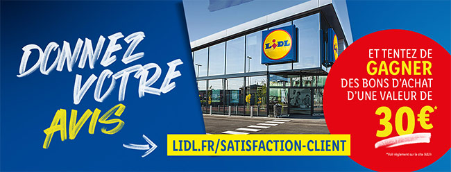 Tentez de remporter un coupon Lidl de 30€