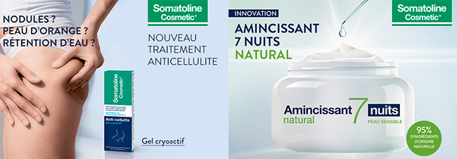 Testez gratuitement l'Amincissant ou l'Anticellulite Somatoline Cosmetic