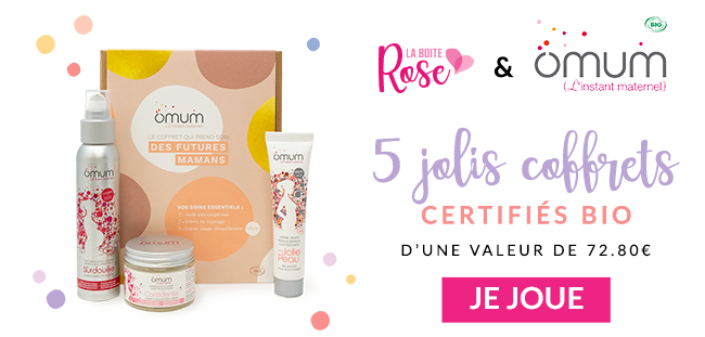 5 coffrets Omum à gagner avec La Boîte Rose