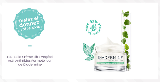 Testez la crème anti-age Lift Active de Diadermine avec Aufeminin 