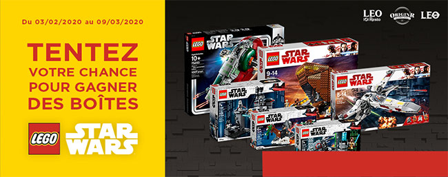 Tentez de remporter l'une des 18 boîtes de Lego Star Wars