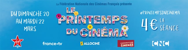 Printemps du Cinéma 2022 : Tarif réduit à 4€ la séance de ciné