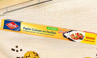 Test TRND : Papier cuisson anti-glisse Albal gratuit