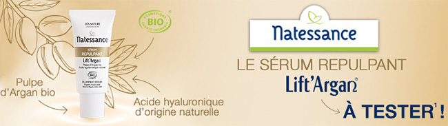 testez le Sérum Repulpant Lift’Argan de Natessance avec Léa Nature