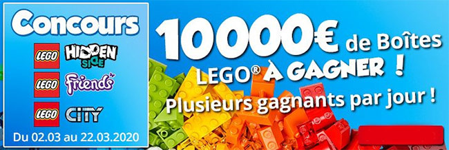 Tentez de remporter une boîte de Lego avec Maxitoys