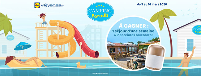 gagnez un séjour à Camping Paradis ou une enceinte avec Lidl Voyages