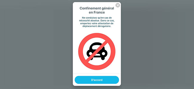 Coronavirus Waze