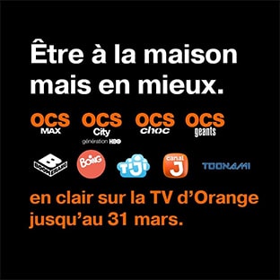 Bon plan Orange : OCS et chaînes jeunesse gratuites