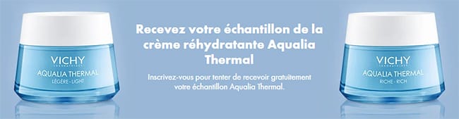 Tentez de remporter l'un des 15'000 échantillons de crème Aqualia Thermal