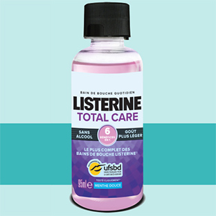 Echantillons de bain de bouche Listerine Total Care