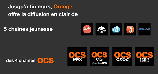 Accédez gratuitement aux chaîne jeunesse et à OCS via Orange