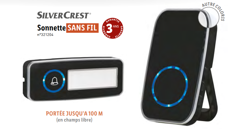 Bon plan Lidl : Sonnette sans fil SilverCrest pas chère à 5,99€